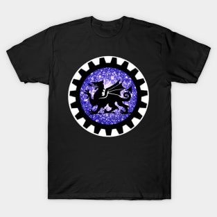 Cosmic Welsh Steampunk Dragon T-Shirt